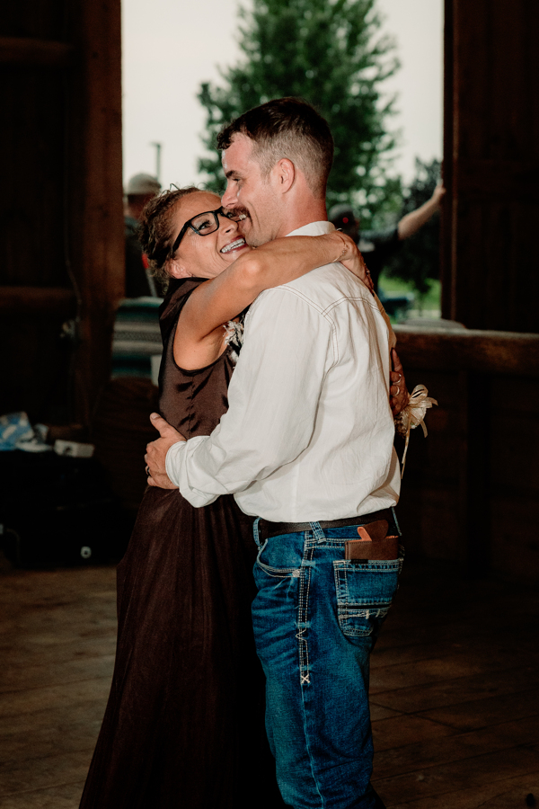 dancing at the barn at Mulberry Lane Farms