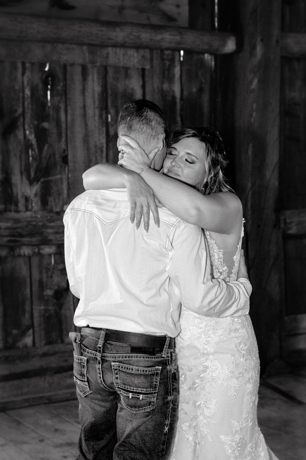 bride and groom first dance at Mulberry Lane Farms